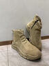 雙星旗艦店工裝男鞋2025新款冬季高幫加絨棉鞋勞保工作戶(hù)外登山馬丁靴 卡其（單鞋） 42 曬單實(shí)拍圖