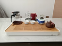 茶盤(pán)家用輕奢現代小型瀝儲水式茶臺功夫茶具竹茶海簡(jiǎn)約干泡臺托盤(pán) 百川大茶盤(pán)白色44*27儲排款 曬單實(shí)拍圖