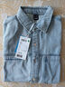 森馬短袖襯衫男復古水洗牛仔外套涼感2025夏新款上衣寬松時(shí)尚百搭 牛仔淺藍88101 XS 曬單實(shí)拍圖