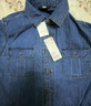 優(yōu)衣庫女裝牛仔工裝襯衫/長(cháng)袖水洗產(chǎn)品外套通勤休閑480004 67 海藍色 L 曬單實(shí)拍圖