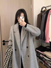 KMZOE雙面羊絨大衣女高端灰色中長(cháng)款2025秋冬新品羊毛外套 灰色[雙面羊絨版] S [105-120斤] 曬單實(shí)拍圖