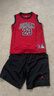 Jordan耐克AJ童裝兒童套裝背心短褲兩件套 Nike男女童籃球運動(dòng)服 正黑色 曬單實(shí)拍圖