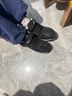 足力健大師舒適老人鞋男秋冬季爸爸鞋加寬加肥中老年人健步鞋軟底防滑運動(dòng)鞋 GWA1666黑色男款 41 曬單實(shí)拍圖