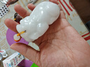 碧秀堂新疆和田玉羊脂玉貔貅手把件天然和田白玉籽料貔貅把玩件掛件 曬單實(shí)拍圖