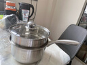 FANCYCHIC316不銹鋼小奶鍋寶寶輔食鍋煮煎蒸炒多功能宿舍一食小鍋 316德式SSA++蒸籠 20cm 曬單實(shí)拍圖
