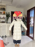 美力城【檀健次同款】長(cháng)款羽絨服女裝新款極地鵝絨外套時(shí)尚泡芙110 鉑金白 XS （80-100斤） 曬單實(shí)拍圖