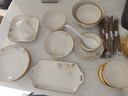 墨色中式釉下彩陶瓷碗筷餐具整套家用高顏值碗碟餐具套裝喬遷送禮70件 曬單實(shí)拍圖