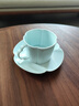藍印東方景德鎮掛耳咖啡杯碟美式拉花高級陶瓷馬克杯家用杯子輕奢禮物 【玉海棠-影青】美式咖啡杯 210ml 曬單實(shí)拍圖
