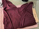 ubras運動(dòng)罩衫吸濕速干長(cháng)袖瑜伽服女寬松兩穿美背健身上衣打底衫 繆斯玫瑰色 L 曬單實(shí)拍圖