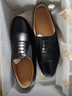 3515強人皮鞋男三接頭皮鞋商務(wù)正裝鞋簡(jiǎn)約套腳男士皮鞋 黑色 38  曬單實(shí)拍圖