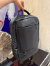 Edison愛(ài)迪生雙肩包男士商務(wù)通勤出差電腦包大容量防潑水背包E011-1黑色 曬單實(shí)拍圖