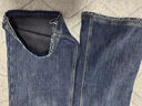 拉夏貝爾女士復古微喇牛仔褲秋冬新款高腰顯瘦不貼腿喇叭馬蹄褲 復古藍 M 曬單實(shí)拍圖