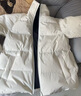 MO&Co.羽絨服2025冬新品90鵝絨抗寒收腰三防【輕暖漫游系列】MBE4EINT07 米白色 S /160 曬單實(shí)拍圖