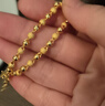 周六福（ZLF）新年禮物  黃金金手鏈女足金999光珠轉運珠 計價(jià) 16+3cm尾鏈 - 6.52g 曬單實(shí)拍圖