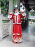 玫初莎馬面裙女童拜年服秋冬款兒童古裝漢服冬季女孩中國風(fēng)加絨加厚唐裝 紅色+毛領(lǐng)【贈扇子+發(fā)夾+辮子+眉心貼】 140 【建議身高135cm左右】 曬單實(shí)拍圖