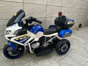 好孩智兒童電動(dòng)摩托車(chē)可坐人雙人三輪車(chē)超大號警車(chē)男女孩寶寶電瓶玩具車(chē) 標配藍+腳踩油門(mén)+12V7A+警報警笛 曬單實(shí)拍圖