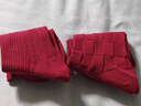 雅鹿本命年紅色中筒襪子女含羊毛結婚喜慶長(cháng)襪秋冬季女士加厚保暖襪 【波浪+米花鏈+細條】 3雙 均碼 （建議34-39碼） 曬單實(shí)拍圖