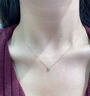 曼迪諾許妍同款小鼻嘎培育鉆石項鏈趙露絲同款18K金培育鉆石項鏈送女友 1克拉E/VS1[18K金] 曬單實(shí)拍圖
