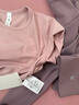 lululemon丨All It Takes 女士運動(dòng) T 恤 *羅紋 Nulu?芯吸 LW3GV0S 朦朧粉 XS /4 曬單實(shí)拍圖