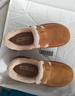 百麗厚底保暖毛毛鞋女2025冬新二層牛皮復古勃肯鞋JD009DM5 棕毛里 38 曬單實(shí)拍圖