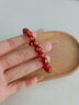 中國黃金（CHINA GOLD）八大守護神瑪瑙手串女馬年本命年手鏈生日禮物女朋友老婆結婚紀念 生肖馬紅瑪瑙手串-大勢至菩薩 曬單實(shí)拍圖