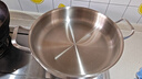 LNGA LANDGRE德國進(jìn)口品質(zhì)雙耳平底鍋316不銹鋼煎鍋大號不粘鍋烤肉盤(pán)海鮮烙餅 帶蓋【316不銹鋼“0“涂層】 32cm 曬單實(shí)拍圖