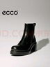 愛(ài)步（ECCO）靴子女 秋冬厚底粗跟高跟短靴瘦瘦靴女鞋 都市首爾223503 黑色22350301001 38 曬單實(shí)拍圖