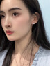 中國黃金雪花足銀耳釘女耳環(huán)耳飾輕奢高級感三八節女神禮物送女友老婆生日 雪花足銀耳釘 曬單實(shí)拍圖