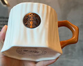 星巴克（Starbucks）杯子男女士樹(shù)樁松鼠木紋帶蓋咖啡杯松鼠楓葉馬克杯陶瓷辦公室喝水 樹(shù)樁單杯 曬單實(shí)拍圖