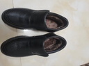 意爾康男鞋商務(wù)休閑鞋加絨保暖爸爸鞋高幫棉鞋皮鞋男 59783W黑色 41 曬單實(shí)拍圖