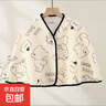 坐月子必備保暖披肩秋冬款加厚空氣棉哺乳孕產(chǎn)婦空調房護肩膀坎肩 5504-F 曬單實(shí)拍圖