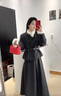 蝶嬌諾（DIEJIAONUO）連衣裙女裝2025年冬季新款韓系小香風(fēng)千金感氛圍感穿搭女套裝復古 黑灰套裝+腰帶 S 曬單實(shí)拍圖