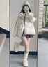 莫代爾韓系保暖羽絨棉服外套女2025冬季新款學(xué)生短款棉襖防寒棉衣面包服 杏色 S 90-110斤 曬單實(shí)拍圖