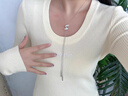 CHOMEL KINSEY趙露思同款螺旋毛衣項鏈女大氣高檔高級感輕奢秋冬配飾2025年新款 趙露思同款毛衣鏈 曬單實(shí)拍圖