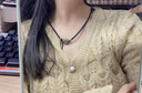 鳳顏高端皮天珠吊墜掛繩銀橫穿配繩蠟皮繩可DIY串珠掛件繩男女鎖骨925 無(wú) 曬單實(shí)拍圖