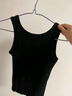 都市麗人背心女士背心四季修身西裝內搭打底無(wú)痕可外穿圓領(lǐng)無(wú)袖上衣黑XL 曬單實(shí)拍圖