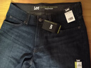 Lee 舒適高彈男士牛仔褲 直筒水洗休閑商務(wù) 夜貓子 34 x 32（寬 x 長(cháng)） 曬單實(shí)拍圖