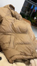兒童羽絨服男女童加厚外套寶寶秋冬季衣服中大童三防冬裝外穿童裝 焦糖色 防水防油防污 150 適合身高135-145 曬單實(shí)拍圖