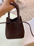 慕昂復古美拉德棕色小包包2026新款休閑百搭女式斜挎包精致手提水 咖色 曬單實(shí)拍圖
