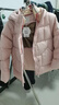 英氏（YEEHOO）女童羽絨服兒童短款鴨絨加厚保暖中大童裝連帽御寒冬裝 淺粉  150 曬單實(shí)拍圖