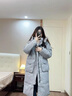 籬人歸羽絨服男女東北極寒款中長(cháng)款過(guò)膝加厚保暖紅色大衣情侶裝冬季外套 灰色男款 2XL 曬單實(shí)拍圖
