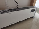 美的（Midea）踢腳線(xiàn)取暖器石墨烯電熱暖風(fēng)機大面積電暖氣家用浴室節能省電IP24防水恒溫遙控地暖 【對流循環(huán) 石墨烯抗病毒】 曬單實(shí)拍圖