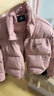 BJHG不計后果冬季白鴨絨羽絨服男環(huán)保麂皮絨面包服美式設計感小眾上衣 珊瑚粉 S 130斤以下 曬單實(shí)拍圖