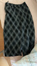 香影摩登格紋半身裙女深灰2025秋季新款優(yōu)雅復古后開(kāi)叉高腰裙子 深灰 M 160/64A/95-110斤 曬單實(shí)拍圖