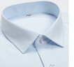 皮爾卡丹淡藍色隱條紋棉質(zhì)免燙襯衫男裝短袖商務(wù)正裝修身半袖斜紋工裝襯衣 淺藍色同款 斜紋2009-3/ 40 曬單實(shí)拍圖