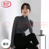 浪莎半高領(lǐng)秋冬款基礎打底衣女長(cháng)袖內搭修身高彈柔軟貼身打底衫 曬單實(shí)拍圖