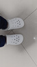 CROCS卡駱馳秋冬新品暖棉洞洞鞋男女秋冬款貝雅暖棉拖鞋|205969 白/淺灰-11H(建議買(mǎi)大一碼) 41 /42(260mm) 曬單實(shí)拍圖