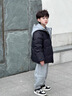 新款男童棉衣假兩件秋冬季羽絨棉服保暖連帽加厚棉服兒童上衣外套 黑色 【加厚不跑絨秒發(fā)京東】 150 建議身高135-145CM 曬單實(shí)拍圖