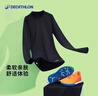 迪卡儂（DECATHLON）兒童緊身衣保暖訓練服兒童運動(dòng)透氣速干衣秋長(cháng)袖內衣KIL 【經(jīng)典黑套裝】-經(jīng)典款-加絨保暖 140 （8-9歲 131-140） 曬單實(shí)拍圖