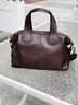 星期六包包女款2025新款牛皮大容量通勤單肩斜挎包手提波士頓枕頭包 曬單實(shí)拍圖